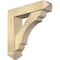 Ekena Millwork Olympic Arts and Crafts Rough Sawn Bracket w/ Offset Brace, Douglas Fir, 6"W x 24"D x 24"H BKT0604X24X24OLY03RDF - alternate 1